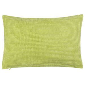 Corduroy Corn Striped Throw Pillow Cover Cushion Cover 12" x 18" Light Green